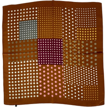 Load image into Gallery viewer, Qnuz Scarf w Big &amp; Small Dots 70 x 70 cm Scarf 66 Terracotta
