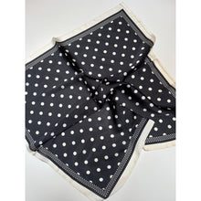 Load image into Gallery viewer, Qnuz Scarf w big dots 70 x 70 cm Scarf 99 Black
