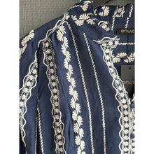 Load image into Gallery viewer, Qnuz Clothing Shirt w Embrodery Clothing 30 Blue
