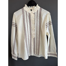 Load image into Gallery viewer, Qnuz Clothing Shirt w Embrodery Clothing 13 Ecru
