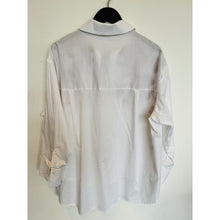 Load image into Gallery viewer, Qnuz Clothing Shirt w Multi colour Embrodery Clothing 10 White
