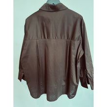 Load image into Gallery viewer, Qnuz Clothing Shirt w Multi colour Embrodery Clothing 60 Marron
