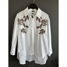 Load image into Gallery viewer, Qnuz Clothing Shirt w embrodery Clothing 10 White
