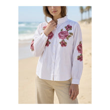 Load image into Gallery viewer, Qnuz Clothing Shirt w embrodery Clothing 10 White
