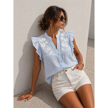 Load image into Gallery viewer, Qnuz Clothing Shirt w embrodery Clothing 32 blue
