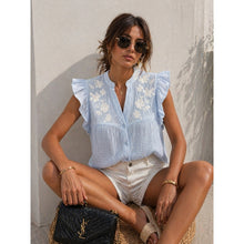 Load image into Gallery viewer, Qnuz Clothing Shirt w embrodery Clothing 32 blue
