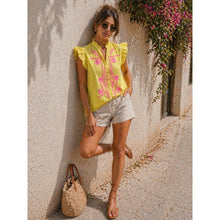 Load image into Gallery viewer, Qnuz Clothing Shirt w embrodery Clothing 22 yellow
