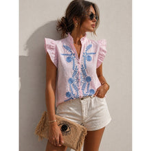 Load image into Gallery viewer, Qnuz Clothing Shirt w embrodery Clothing 42 Rosa
