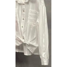 Load image into Gallery viewer, Qnuz Clothing Shirt w stripes Clothing 10 White
