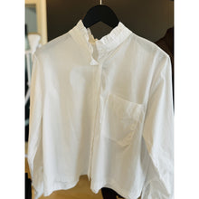Load image into Gallery viewer, Qnuz Clothing Shirt with High Collar Clothing 10 White
