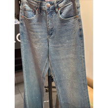 Load image into Gallery viewer, Qnuz Clothing Sigga jeans w. Embrodery Clothing 33 denim blue
