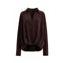 Load image into Gallery viewer, Qnuz Clothing Simple blouse Clothing 60 Marron
