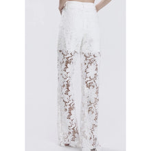 Load image into Gallery viewer, Qnuz Clothing Striped Denim Jeans w Heart embrodery Clothing 10 White
