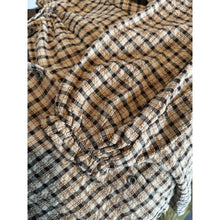 Load image into Gallery viewer, Qnuz Clothing Striped Shirt w. Embrodery &amp; smock Cuffs Clothing 60 Marron
