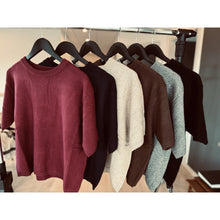 Load image into Gallery viewer, Qnuz Clothing Striped Shirt w. Embrodery &amp; smock Cuffs Clothing 28 Burgundy
