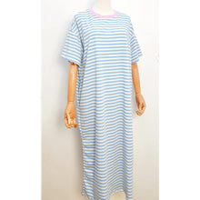 Load image into Gallery viewer, Qnuz Clothing Striped dress w. Pockets Clothing 32 blue
