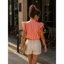 Load image into Gallery viewer, Qnuz Clothing Striped shirt Clothing 21 Orange 

