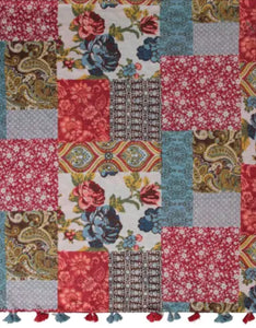 Qnuz Sussi flower w. pon pon Scarf 90 x 180 Scarf