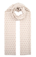 Load image into Gallery viewer, Qnuz Sussi flower w. pon pon Scarf 90 x 180 Scarf
