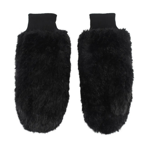 Qnuz Teddy Glove Hat/Glove 99 Black