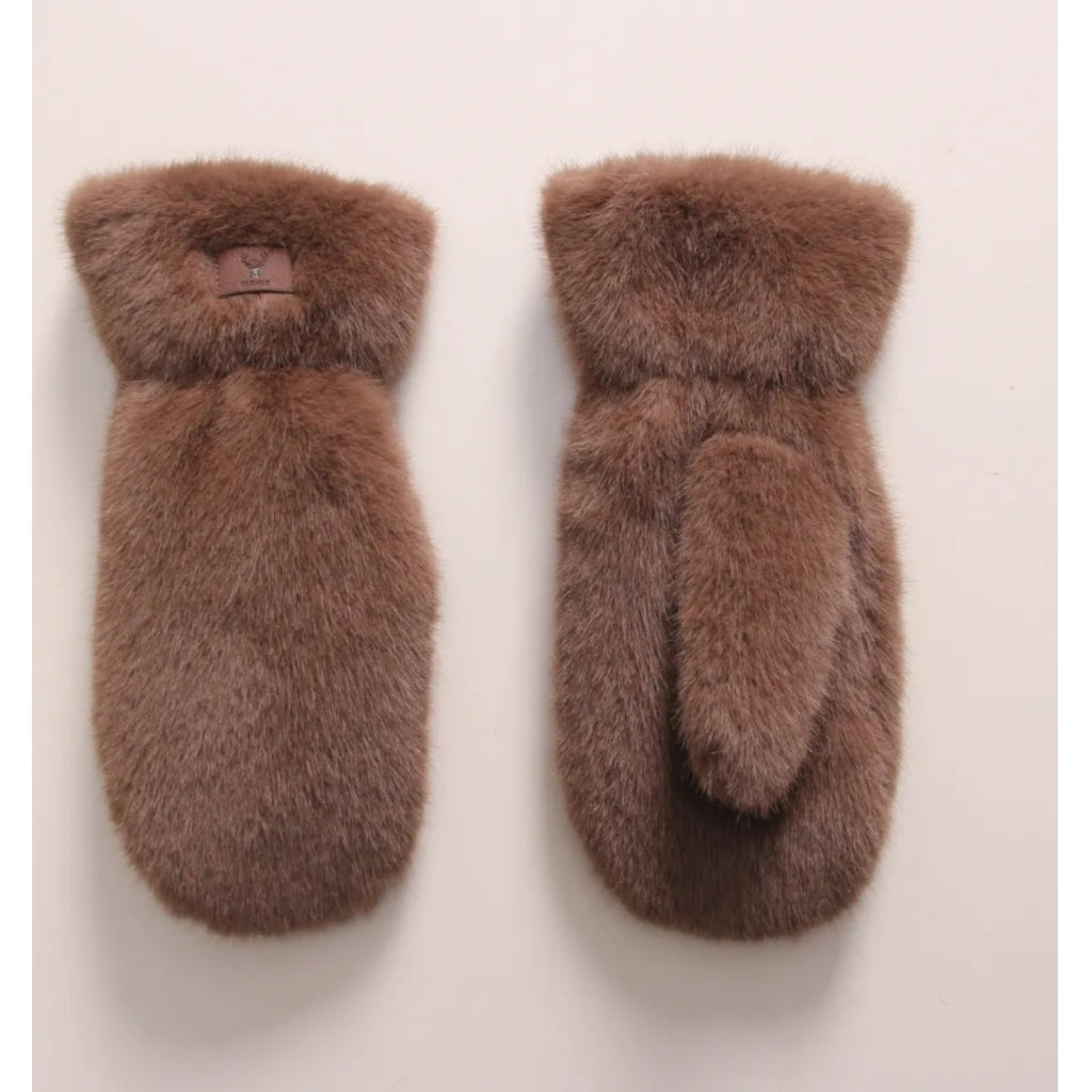 Qnuz Teddy Glove Hat/Glove 63 Taupe