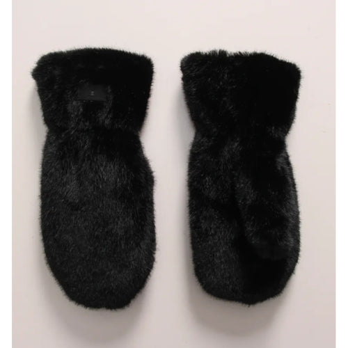 Qnuz Teddy Glove Hat/Glove 99 Black