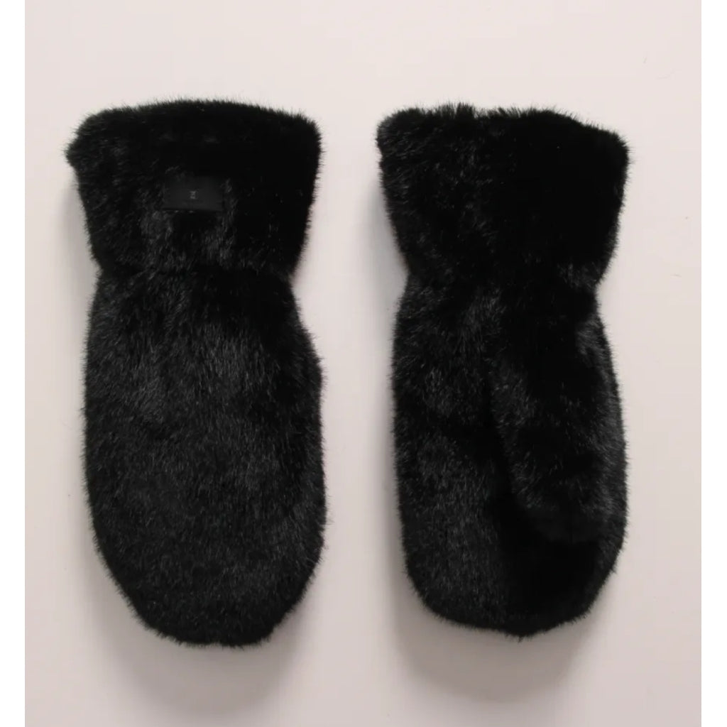 Qnuz Teddy Glove Hat/Glove 99 Black