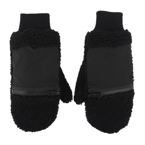 Qnuz Teddy Glove w pocket Hat/Glove 99 Black