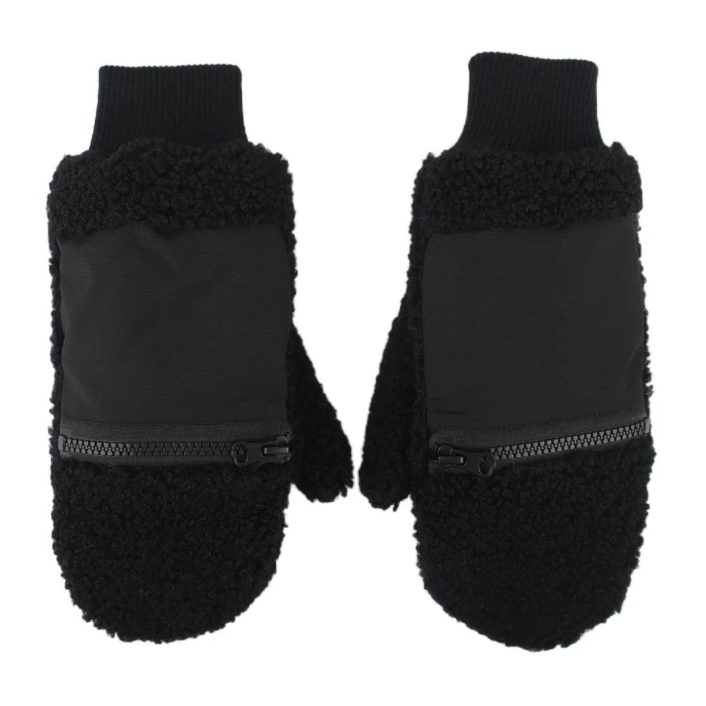 Qnuz Teddy Glove w pocket Hat/Glove 99 Black