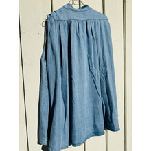 Load image into Gallery viewer, Qnuz Clothing Tencel shirt w. embrodery Clothing 33 denim blue
