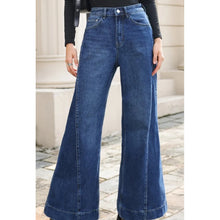 Load image into Gallery viewer, Qnuz Clothing Wide leg Jeans Clothing 33 denim blue
