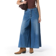 Load image into Gallery viewer, Qnuz Clothing Wide leg Pants/Skirt Clothing 33 denim blue
