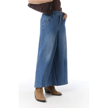 Load image into Gallery viewer, Qnuz Clothing Wide leg Pants/Skirt Clothing 33 denim blue
