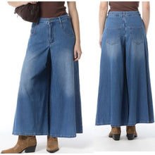 Load image into Gallery viewer, Qnuz Clothing Wide leg Pants/Skirt Clothing 33 denim blue
